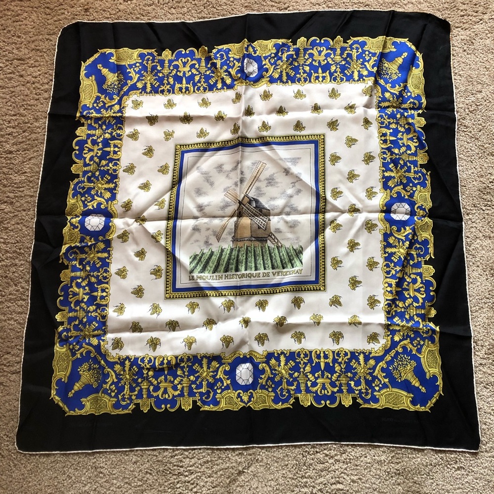 Henry a la Pensee-Paris silk scarf